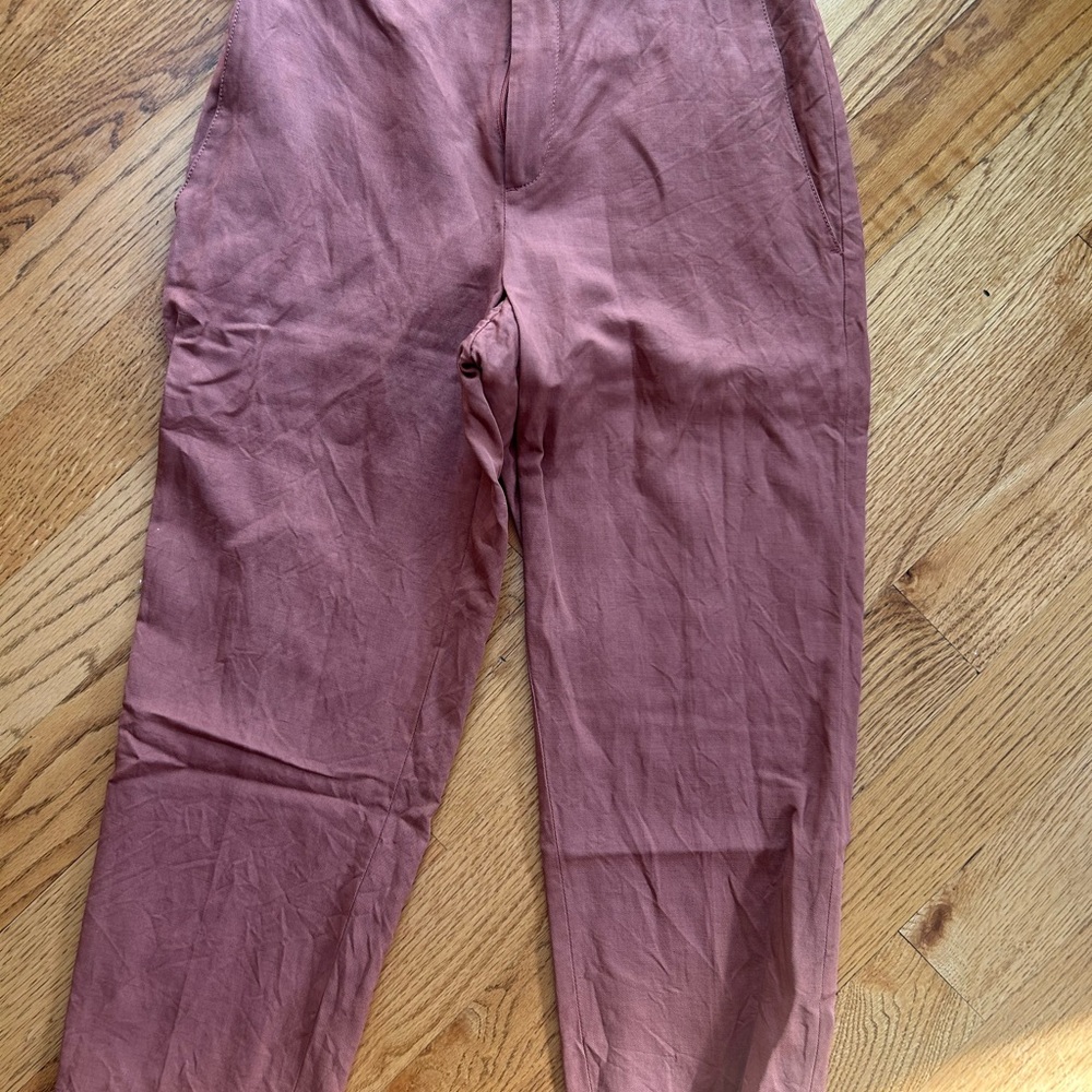 Linen terracotta pants